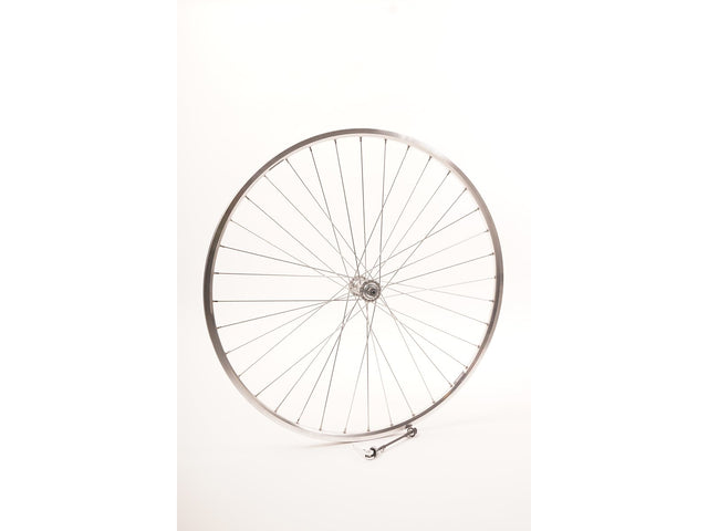 Connect forhjul 700c til fælgbremse, 9x100 mm QR, Chrina-fælg, poleret – billede 1