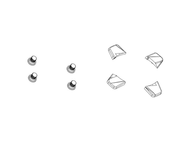 SRAM boltsæt til Aeroguard, 5 stk., M8,5x7,0 / M8,5x5,0, sort – billede 1