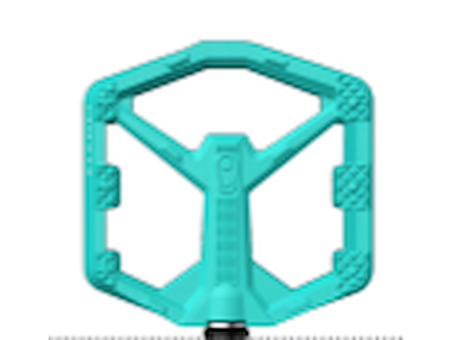 CrankBrothers Stamp 0 pedaler str. Small – turkis – billede 1
