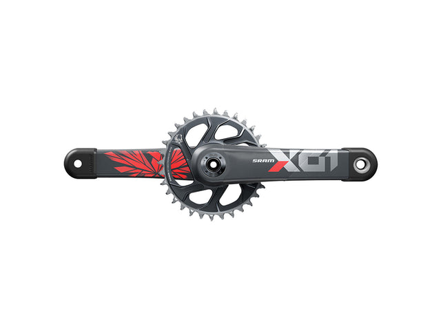 SRAM X01 Eagle Boost kranksæt DUB 32T 175 mm – aluminium, rød – billede 1