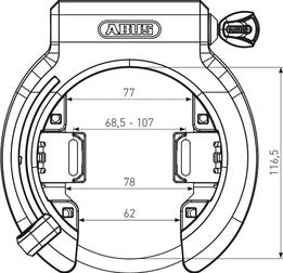 ABUS Granit XPlus™ 6950M NR BK AM + 6KS/130 + ST 5950