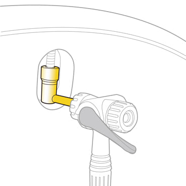 Topeak Ventiladapter Pressure-Rite Presta – billede 3
