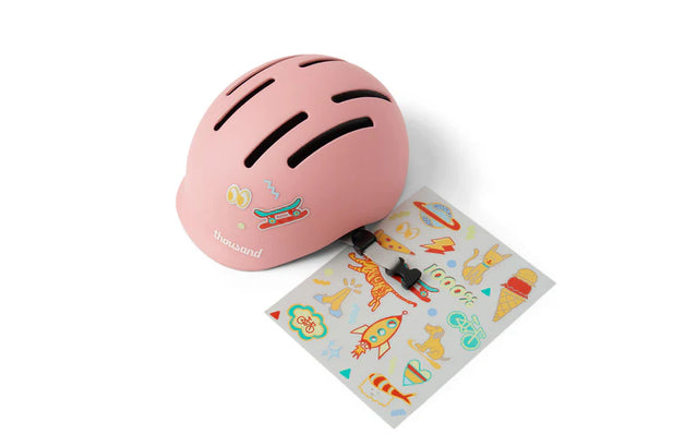 Thousand Småbørn - Plys Pink Cykelhjelm