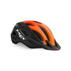 MET Cykelhjelm Crossover Black Orange/Glossy