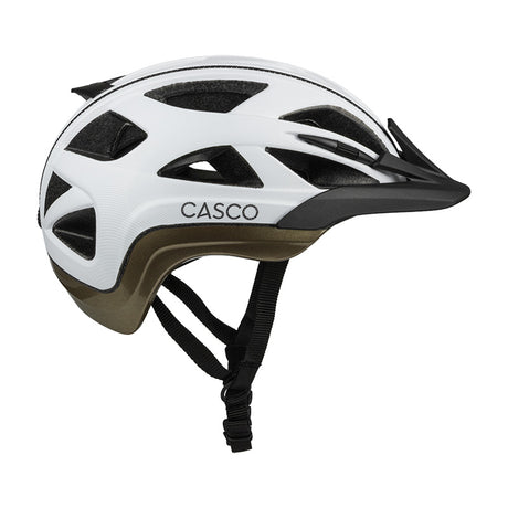 Casco ACTIV2 White structure olive cykelhjelm