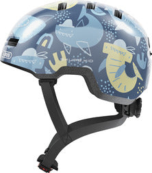 ABUS Skurb Kid Blue Sharks cykelhjelm – produktbillede 1