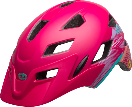 Bell Sidetrack Junior i Matte Berry Gnarly - Cykelhjelm
