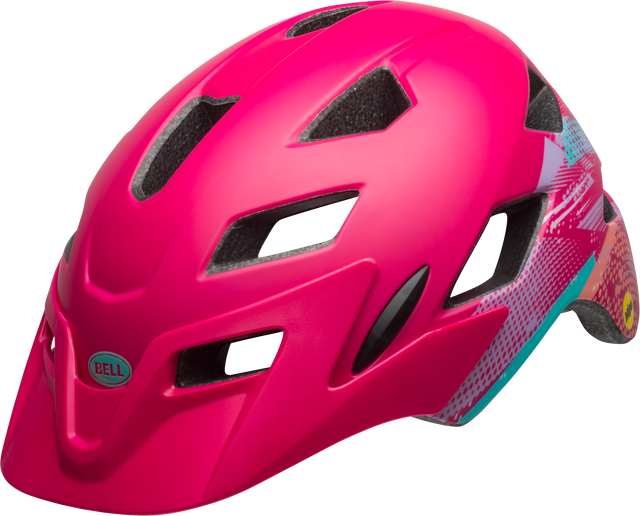 Bell Sidetrack Junior i Matte Berry Gnarly - Cykelhjelm