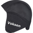 Sort hjelmhue til vinter fra Abus Winterkit til voksne, set forfra med teksten Voksen