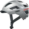 ABUS Hyban 2.0 LED Signal Silver Shiny cykelhjelm