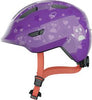 Abus Smiley 3.0 purple star - børne cykelhjelm
