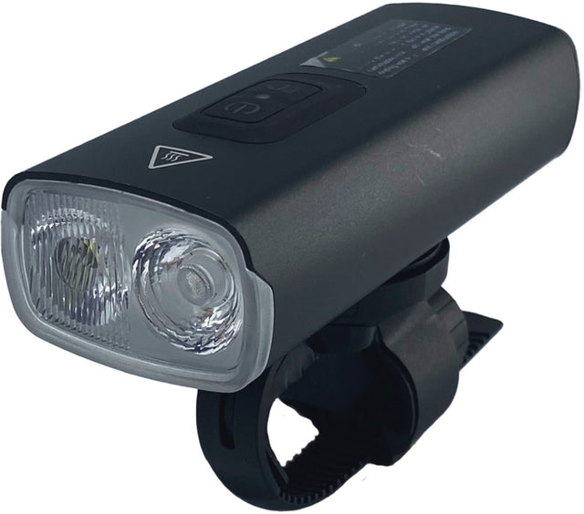 Forlygte Tellus Plus genopladelig 2600 lumen m/powerbank - Cykellygte