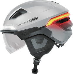 ABUS HYP-E BL.ACE Gleam Silver elcykelhjelm – billede 1