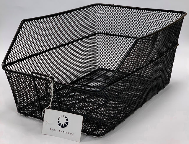 Bike Attitude kurv net 45x31x21cm inkl. tilbehør sort - bagkurv