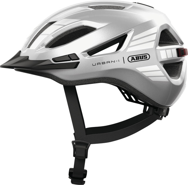 Abus Urban-I 4.0 signal silver - cykelhjelm