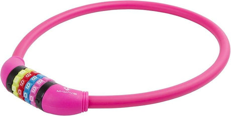 M-Wave kabellås med kode i pink