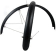 Mixbike Skærmsæt 700c 55mm Matsort Rustfrit Tilbehør – billede 1