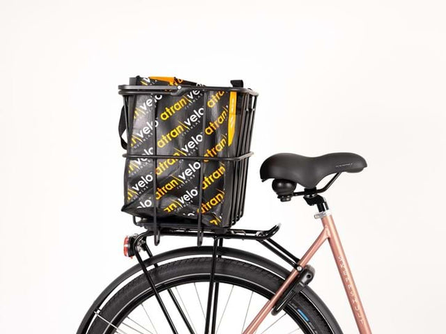 AtranVelo Grocery kurv AVS alu inkl. taske 40L 10kg - Cykelkurv