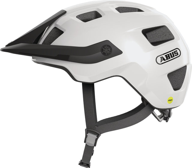 Abus MoTrip MIPS shiny white - Cykelhjelm
