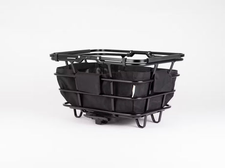 Atran Velo Epic Multi AVS cykelkurv i sort aluminium, set fra siden