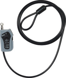ABUS Wirelås 0104 Combiloop, 200/05, Sort – billede 1
