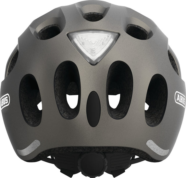 Abus Youn-I ACE metallic silver med indbygget ledlys