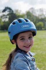 Abus Smiley 3.0 blue croco - børne cykelhjelm