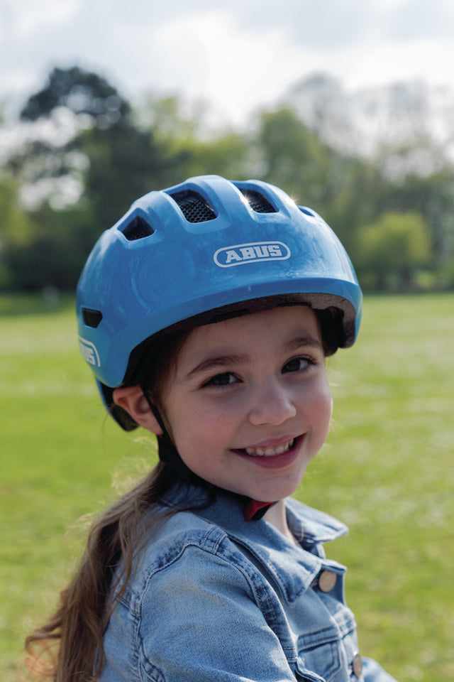 Abus Smiley 3.0 blue croco - børne cykelhjelm