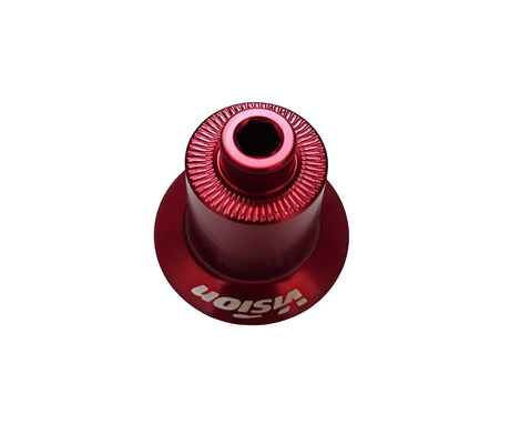 Vision AXLE Cap for Rear Hub Red