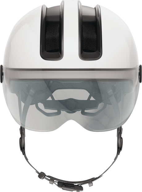 Abus HUD-Y ACE shiny white cykelhjelm