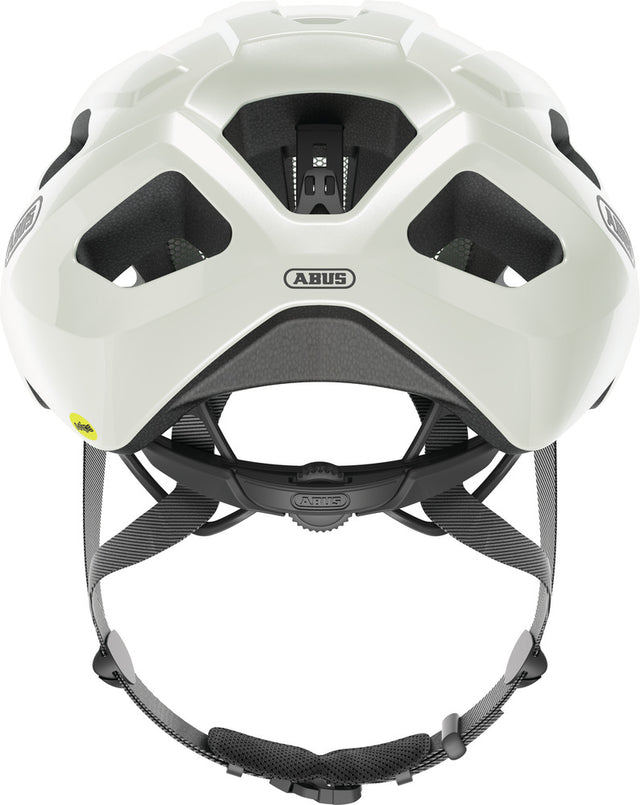 ABUS Macator MIPS pearl white cykelhjelm