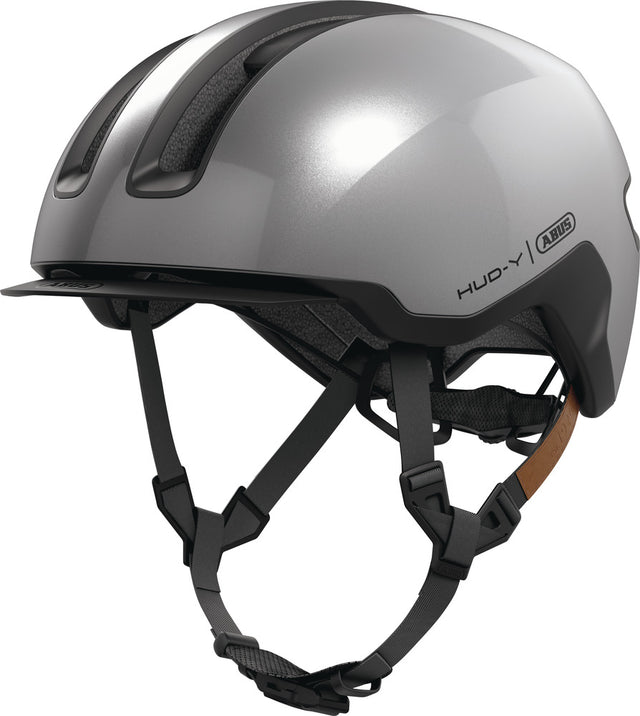 Abus HUD-Y gleam silver cykelhjelm