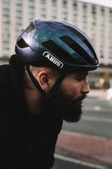 Abus WingBack gleam silver cykelhjelm