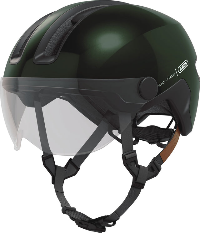 Abus HUD-Y ACE moss green cykelhjelm
