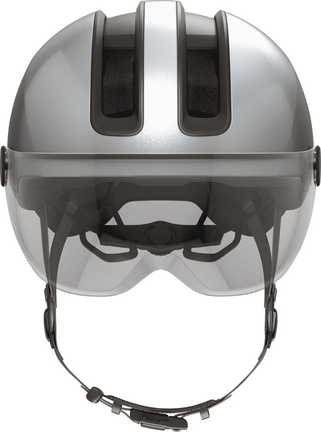 Abus HUD-Y ACE gleam silver cykelhjelm