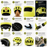 Abus Youn-I 2.0 mono yellow - Cykelhjelm