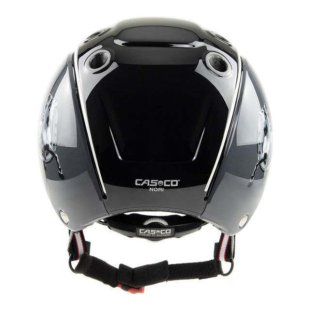 Casco Nori black grey horseshoe shiny - Børnecykelhjelm
