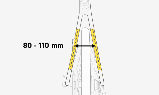 Topeak TetraRack GR2 bagstagsbredde 80–110 mm