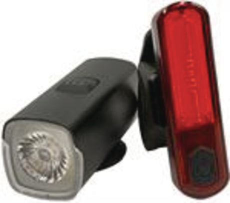 ABUS Lygtesæt Luno genopladelig 400 lumen / 30 lumen – billede 1
