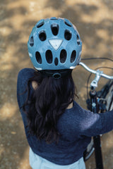 Abus Youn-I ACE metallic green med indbygget ledlys