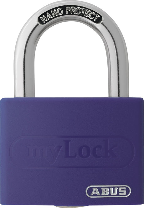 ABUS Hængelås aluminium T65AL/40 Lilla Blister – billede 1