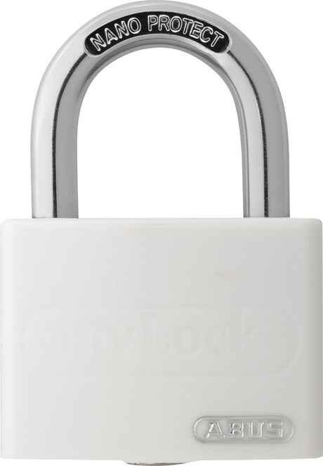 ABUS Hængelås aluminium T65AL/40 Hvid Blister – billede 1