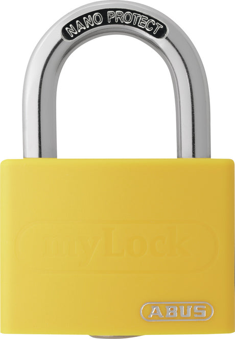 ABUS Hængelås aluminium T65AL/40 Gul Blister – billede 1