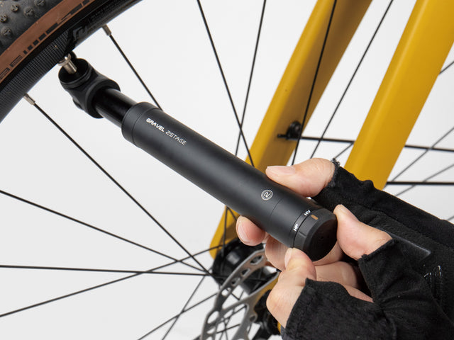 Topeak Gravel 2Stage vælger mellem volumen og tryk