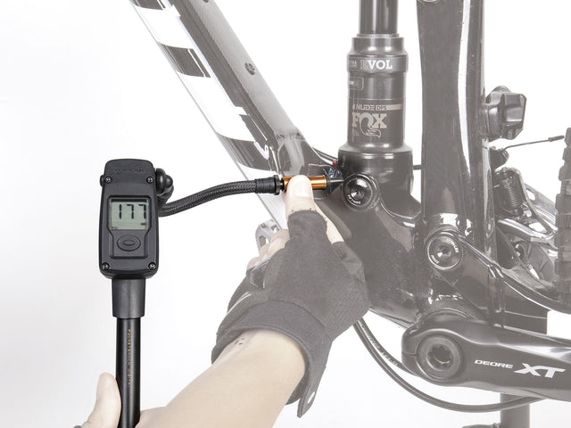 Topeak PocketShock Digital på bagdæmper