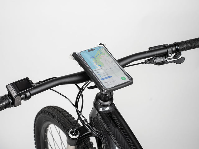 Topeak Phone DryBag L monteret på frempinden