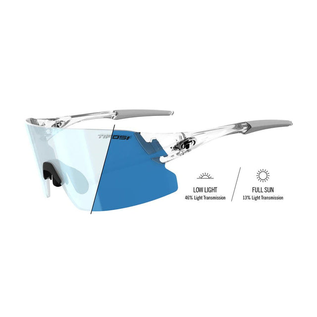 Tifosi Rail XC Crystal Clear, Clarion Blue Fototec – billede 1