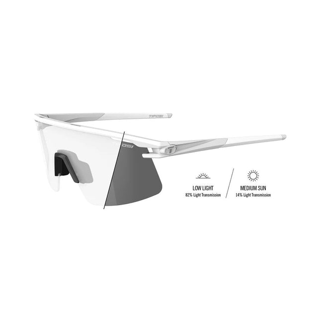 Tifosi Moab Lite Matte White Light Night Fototec – billede 1