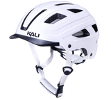 Kali Cruz i Hvid Mat- Cykelhjelm