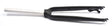 Bafang Forgaffel VIA Sort Mat Alu, 56cm – billede 1